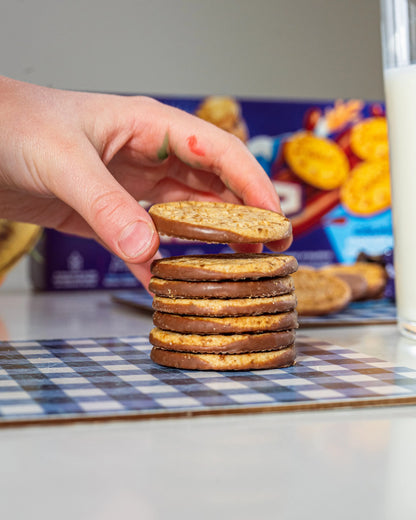 Biscuit crunchy nappé chocolat au lait SKILUP biscuit