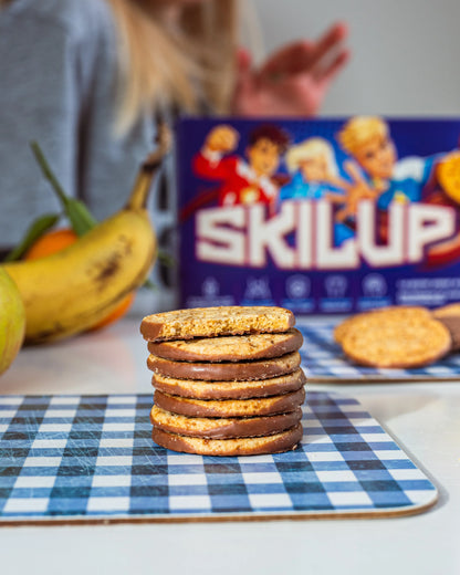 Biscuit crunchy nappé chocolat au lait SKILUP biscuit