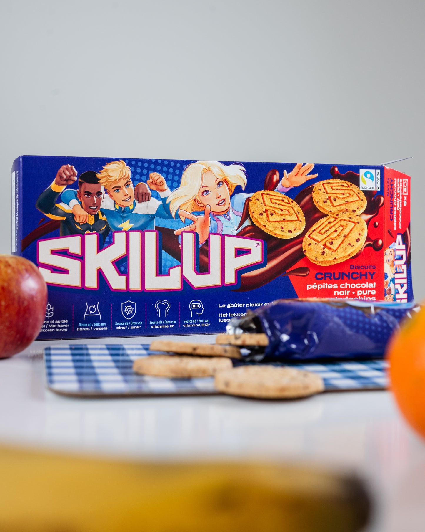 Biscuit crunchy pépites de chocolat noir